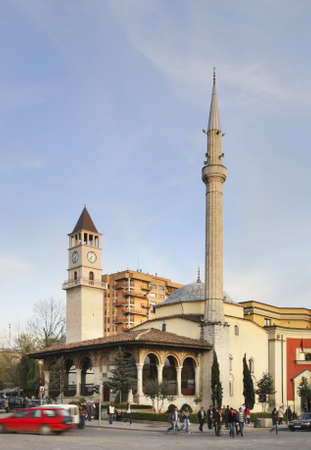 27731485-ethem-bey-mosque-and-clock-tower-in-tirana-albania-2